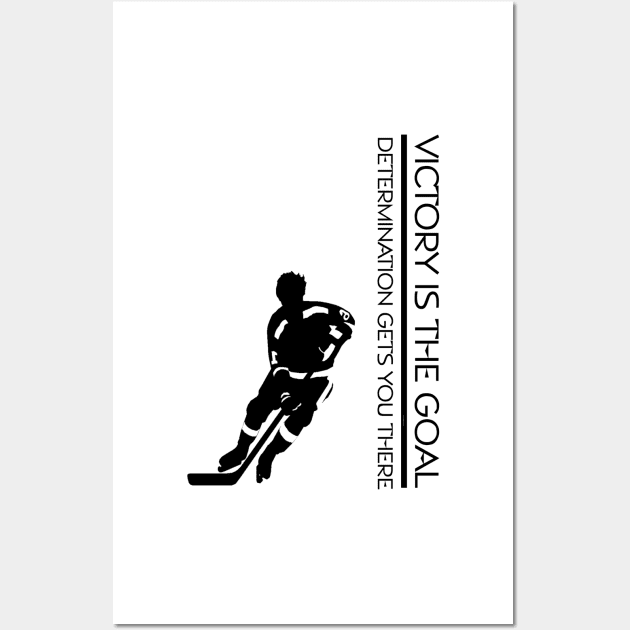 Victory Goal Hockey Wall Art by teepossible